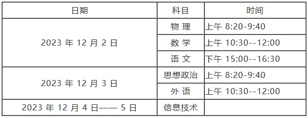 河南学业水平考试安排，牢记考试时间